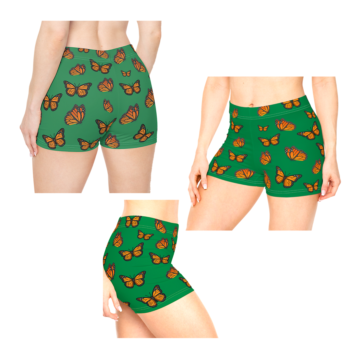 Monarch  Miracle "Green Goddess Little-Boy" Sleep-Shorts, Designed to Pair With CC Blue's Nighttime T-Dress & Matching Super Mother's-Hugging" Socks.
