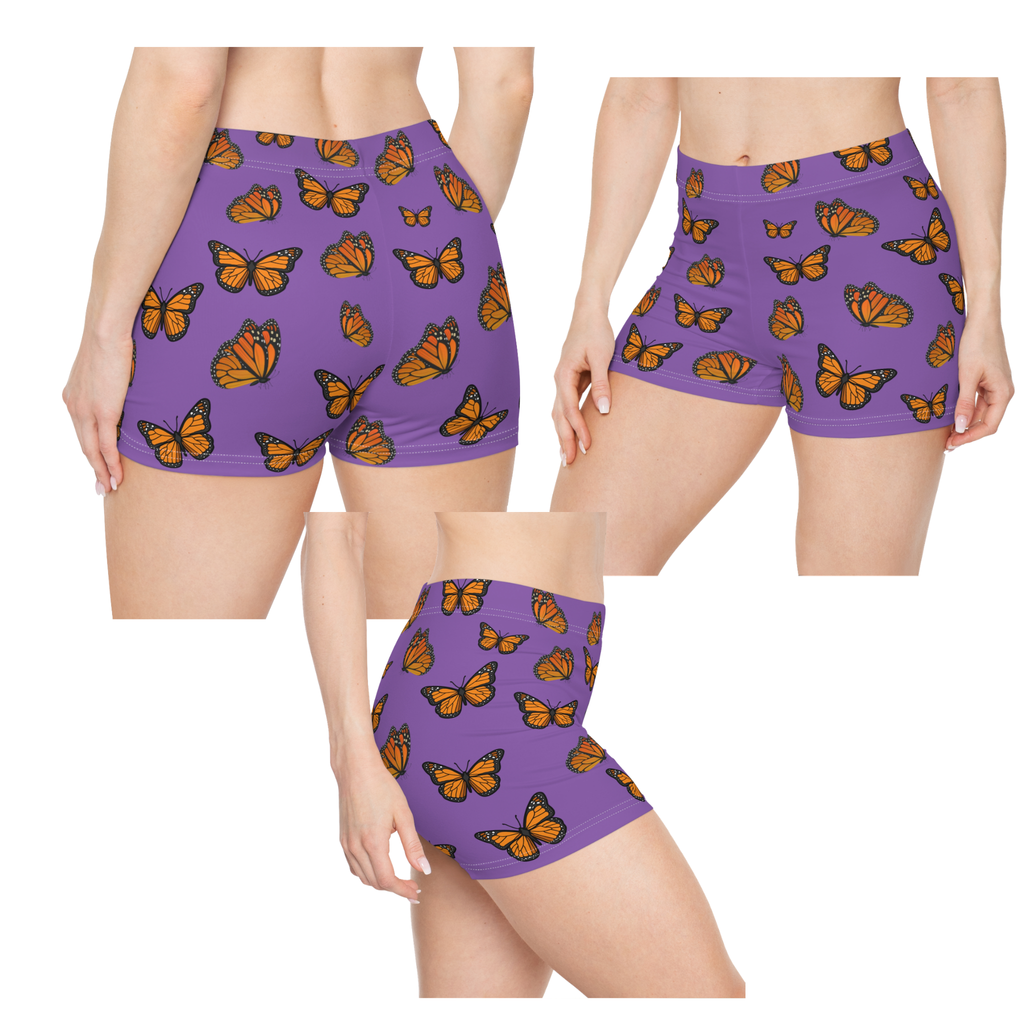 Monarch  Miracle Passionate Purple "Little-Boy" Sleep-Shorts, Designed to Pair With CC Blue Nighttime T-Dress & Matching Super Mother's-Hug" Socks.