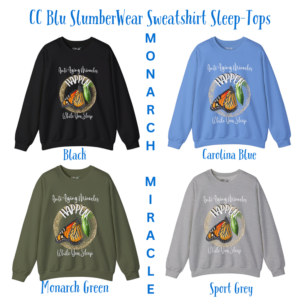 Women's Monarch Miracle Winter White Pajama Pants  With-A-Message. Mix & Match With all CC Blu Monarch Miracle SlumberWear.