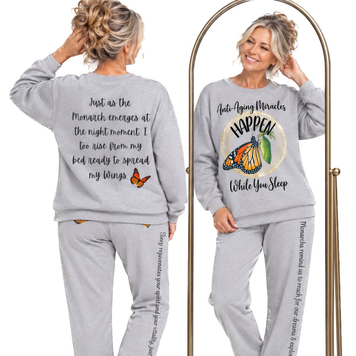 Monarch Miracles Sport Grey 15oz Designer "Mug-With-A-Message."  Start Your Day Ready to Fly!