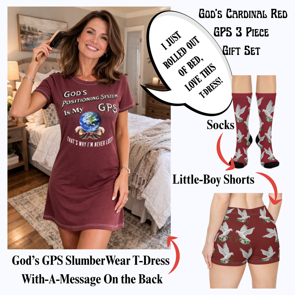 God's GPS Cardinal Red Hardcover Soul-Tracking Journal Matches CC Blu's 15oz Mug With-A-Message To Start Your Red-letter Day!