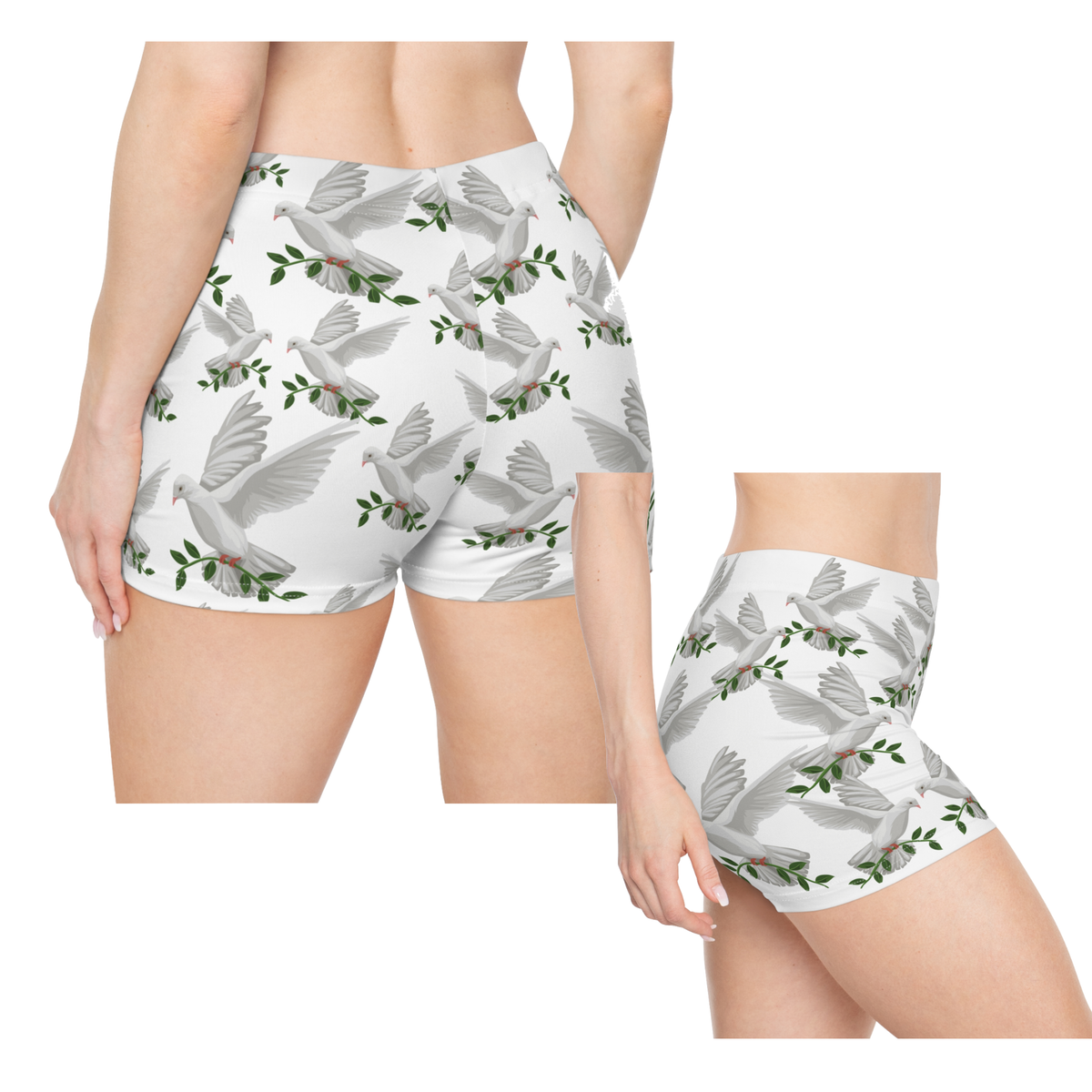 God's GPS Inspirational Women's White "Little Boy" Shorts. Match Them With CC Blue SlumberWear 7 Colors.