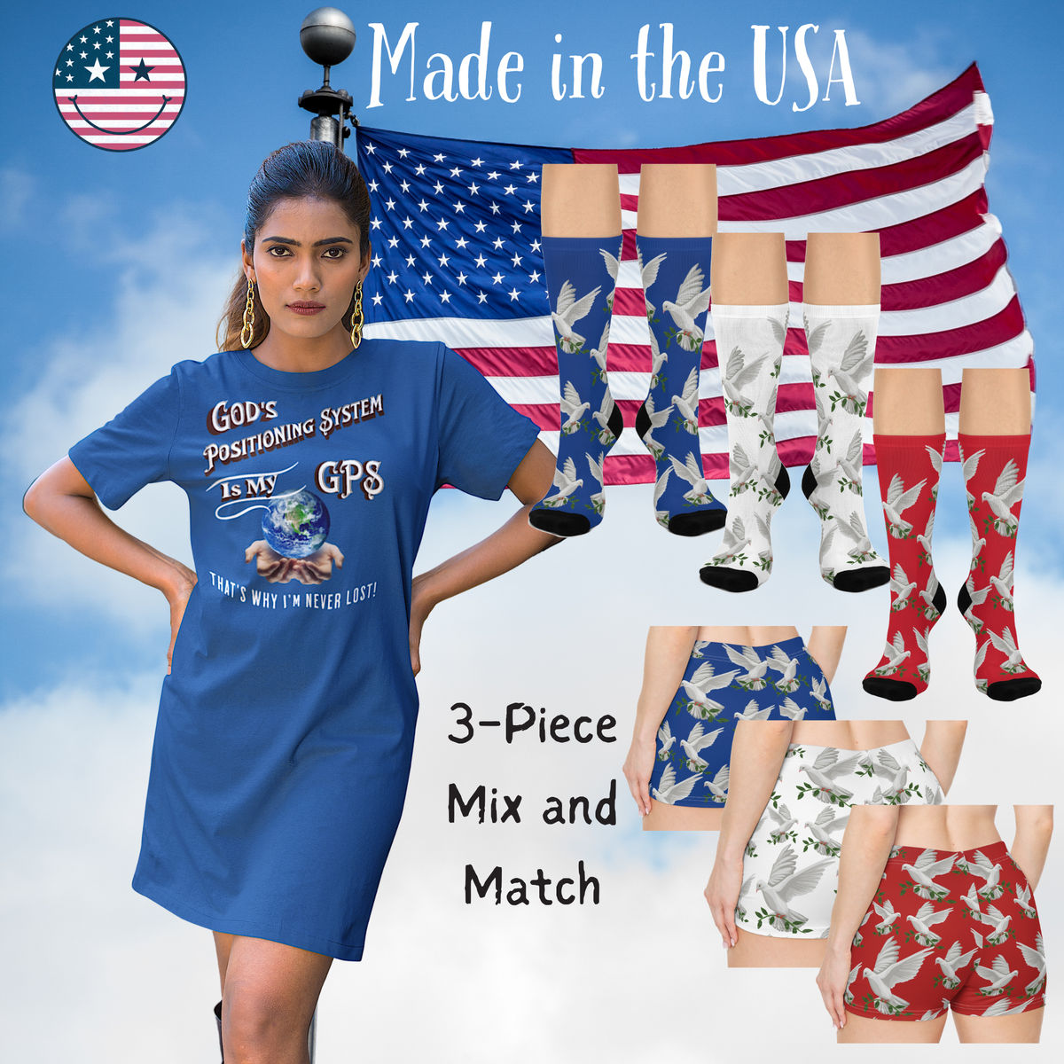 God's GPS Inspirational Women's Simply Red "Little Boy" Shorts. Match Them With CC Blu SlumberWear With-A-Message.