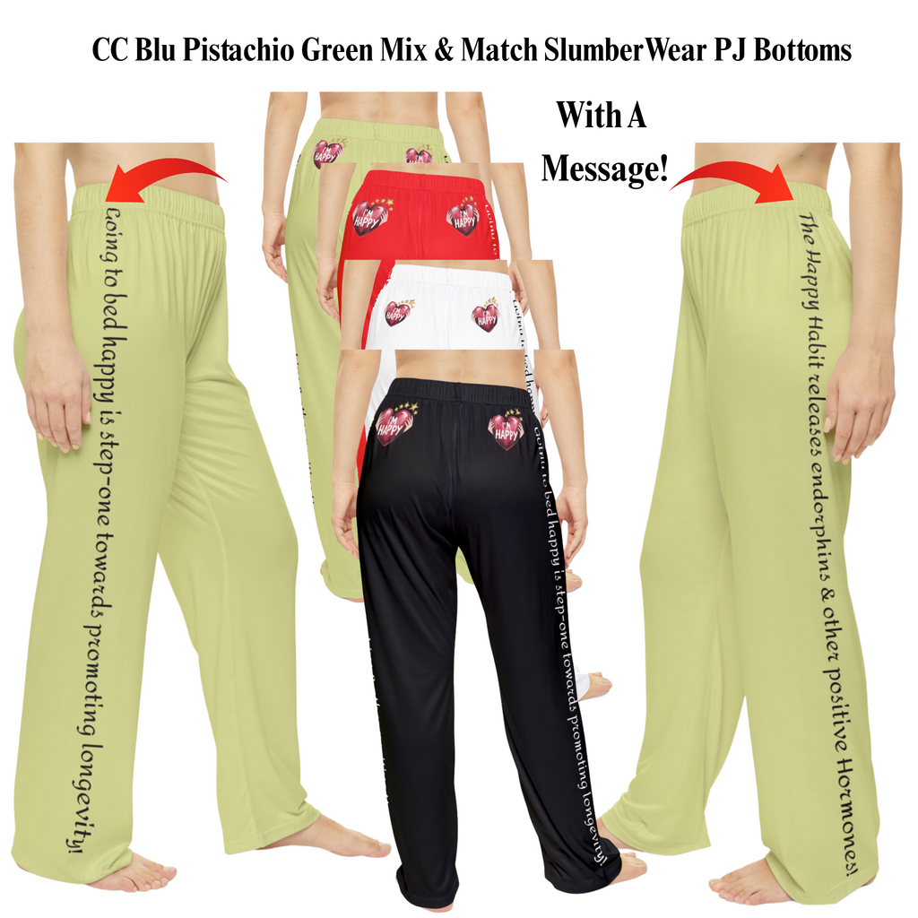 CC Blu's Pistachio Green "Peace Socks" Cushioned Heel-&-Toe.  You Can Buy Separate Or Mix-Match With A SlumberWear Pistachio Gift Set.