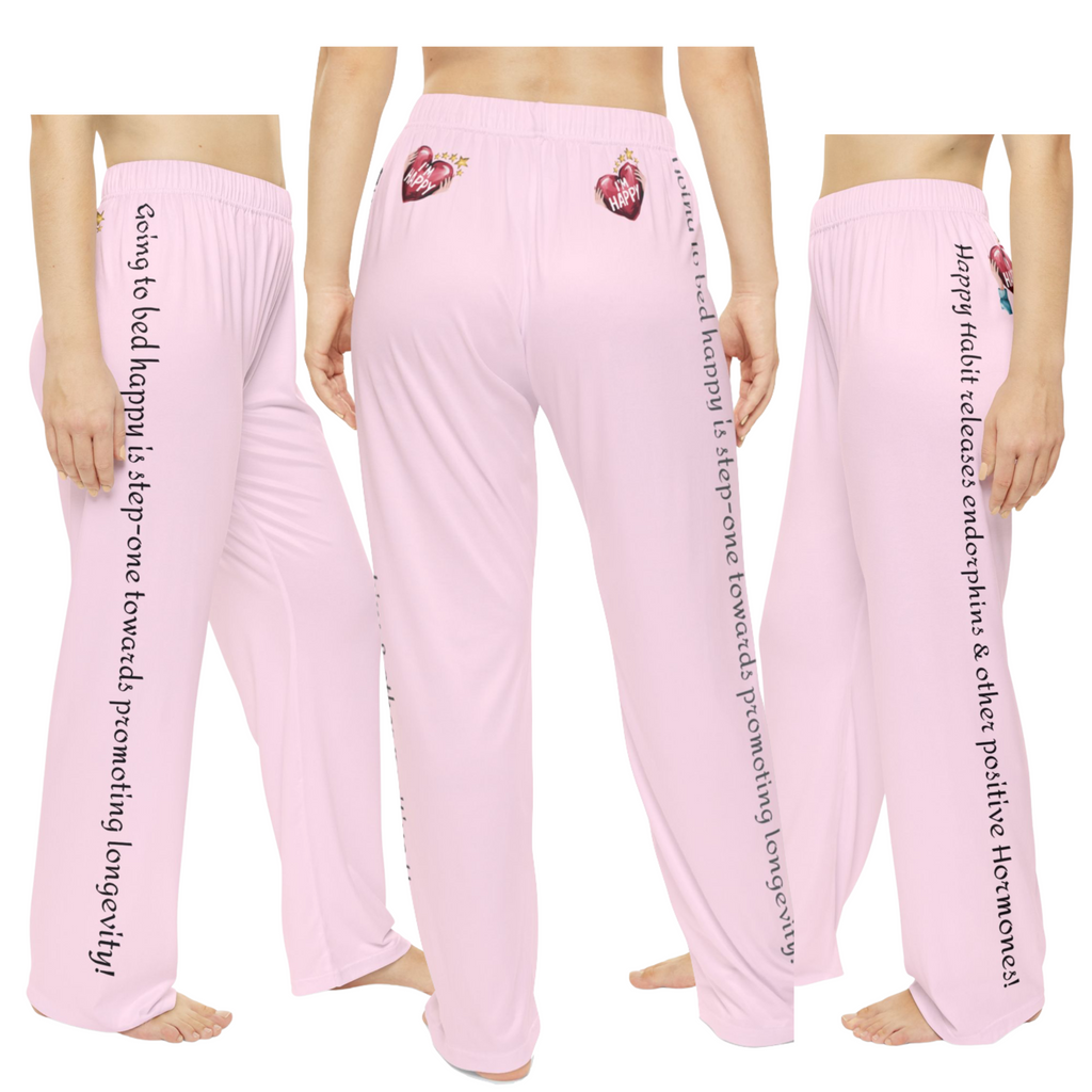 CC Blu Women's Happy Habit Tickled Pink Pajama Pants With-A-Message.They wWll  Mix & Match Perfect With CC Blu's Pink Sleeper-Shirt, Socks & Mug!