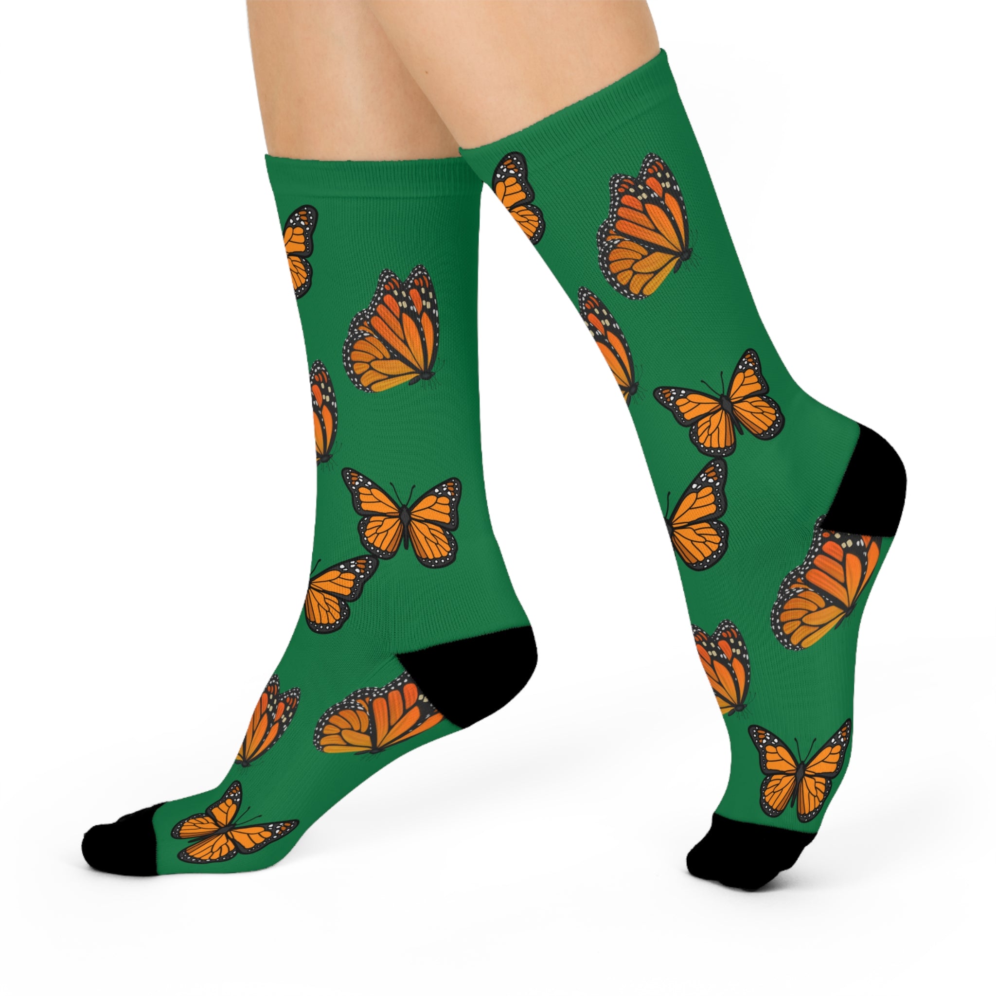 Green Goddess Monarch Miracle SlumberWear Designer Super Socks! Cushioned Heel & Toe Made to Match All CC Blu SlumberWear!