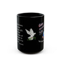 GPS  Inspirational Black 15 Oz Mug-With-A-Message. Match With Beyond Black Night-Time T-Dress, & Soul-Tracking Journal.