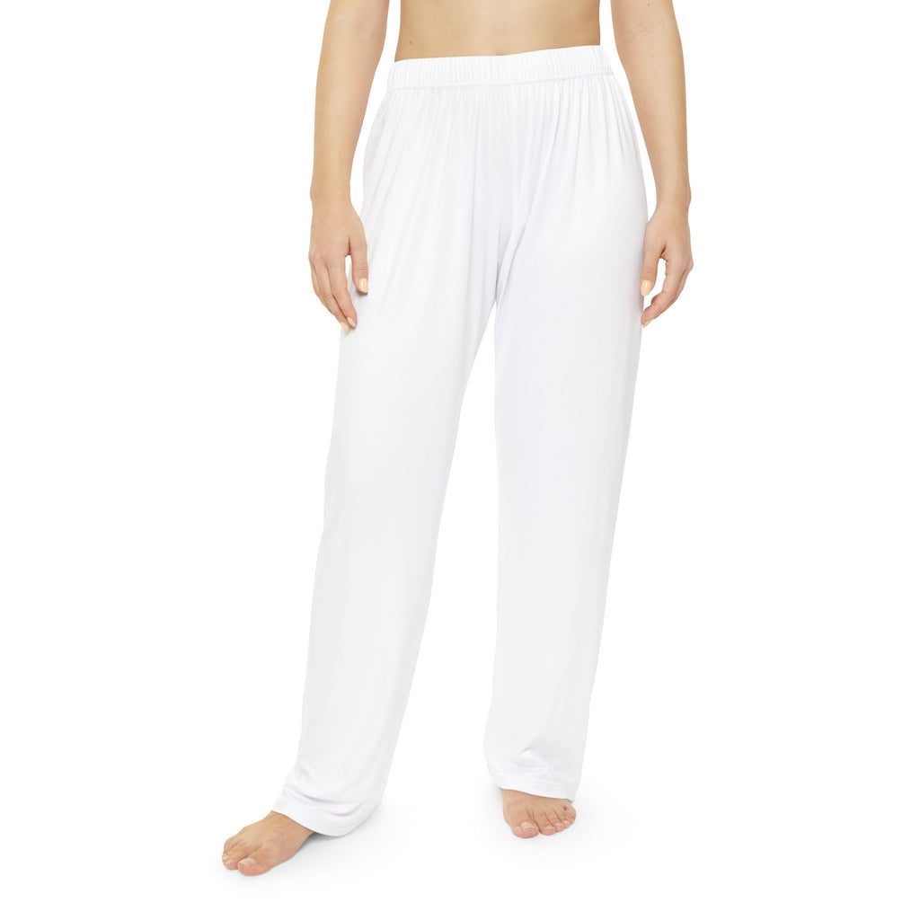 Women's White  Happy Habit Pajama Bottoms With An Inspirational Message! Mix & Match With CC Blu's PJ Sleeper To, Socks & Mug!