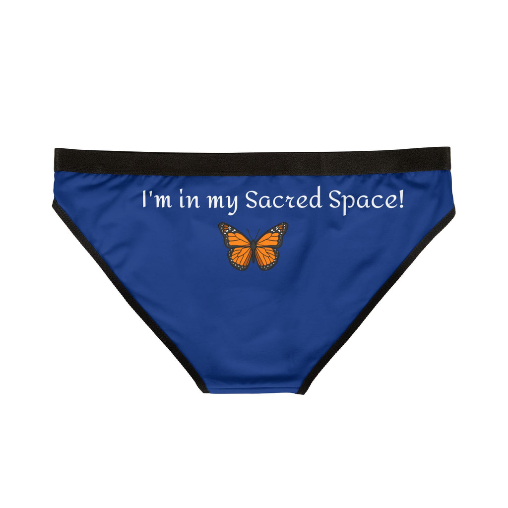 Women's Monarch Miracle Royalty Blue Hipster Underwear With-A-Message, Buy It With CC Blu Matching SlumberWear Sleeper T-Dress & Socks!