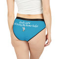 God's GPS Women's Timeless-Teal Hipster Underwear With-A-Message! Buy it With CC Blu Matching SlumberWear T-Dress & Socks!