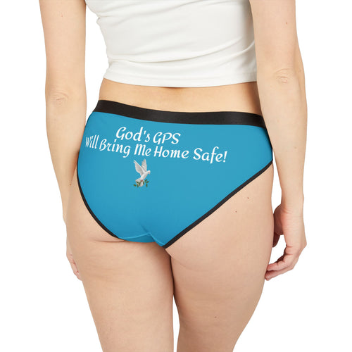 God's GPS Women's Timeless-Teal Hipster Underwear With-A-Message! Buy it With CC Blu Matching SlumberWear T-Dress & Socks!