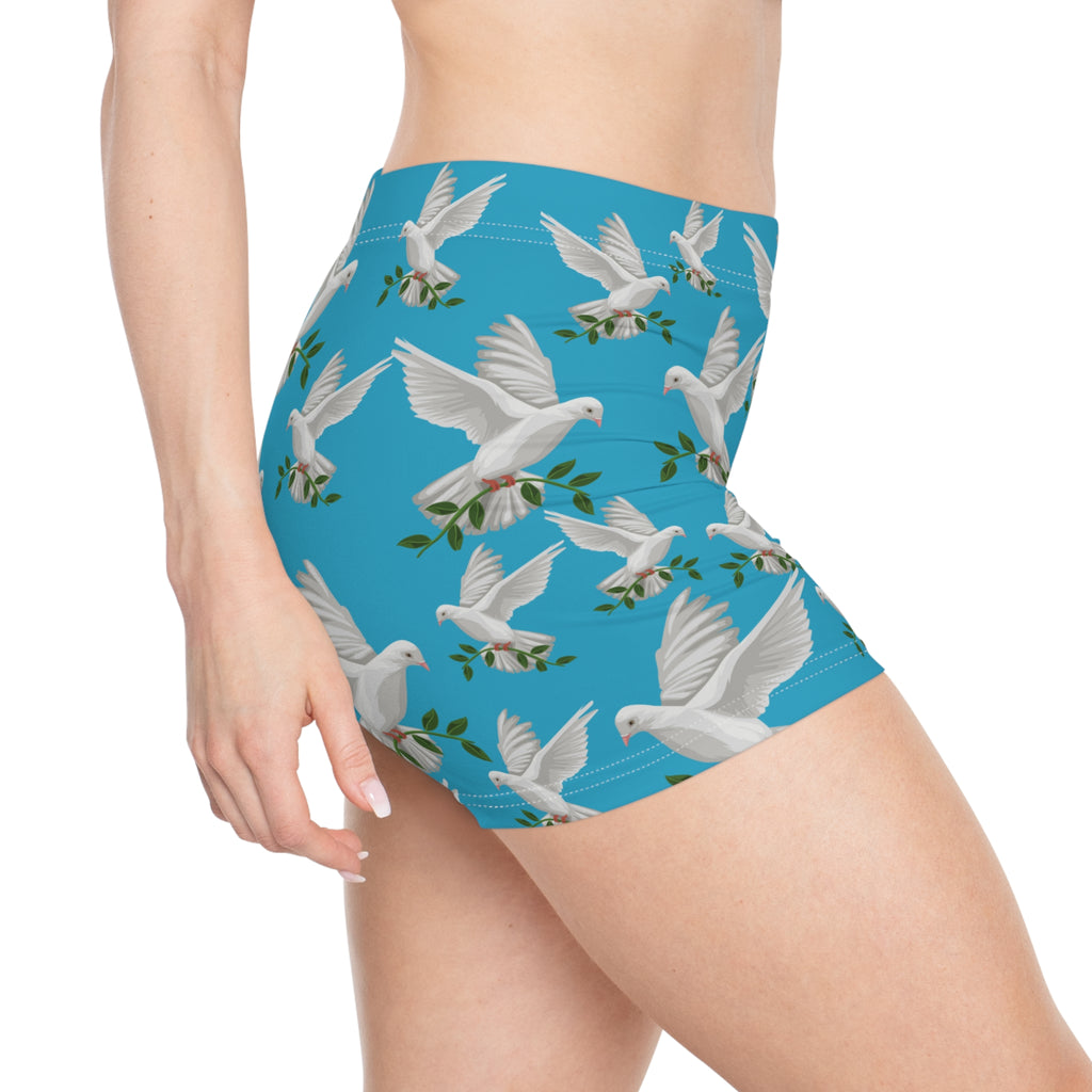 God's GPS Inspirational Women's Timeless Teal. "Little Boy" Shorts. Match Them With CC Blue SlumberWear With-A-Message.