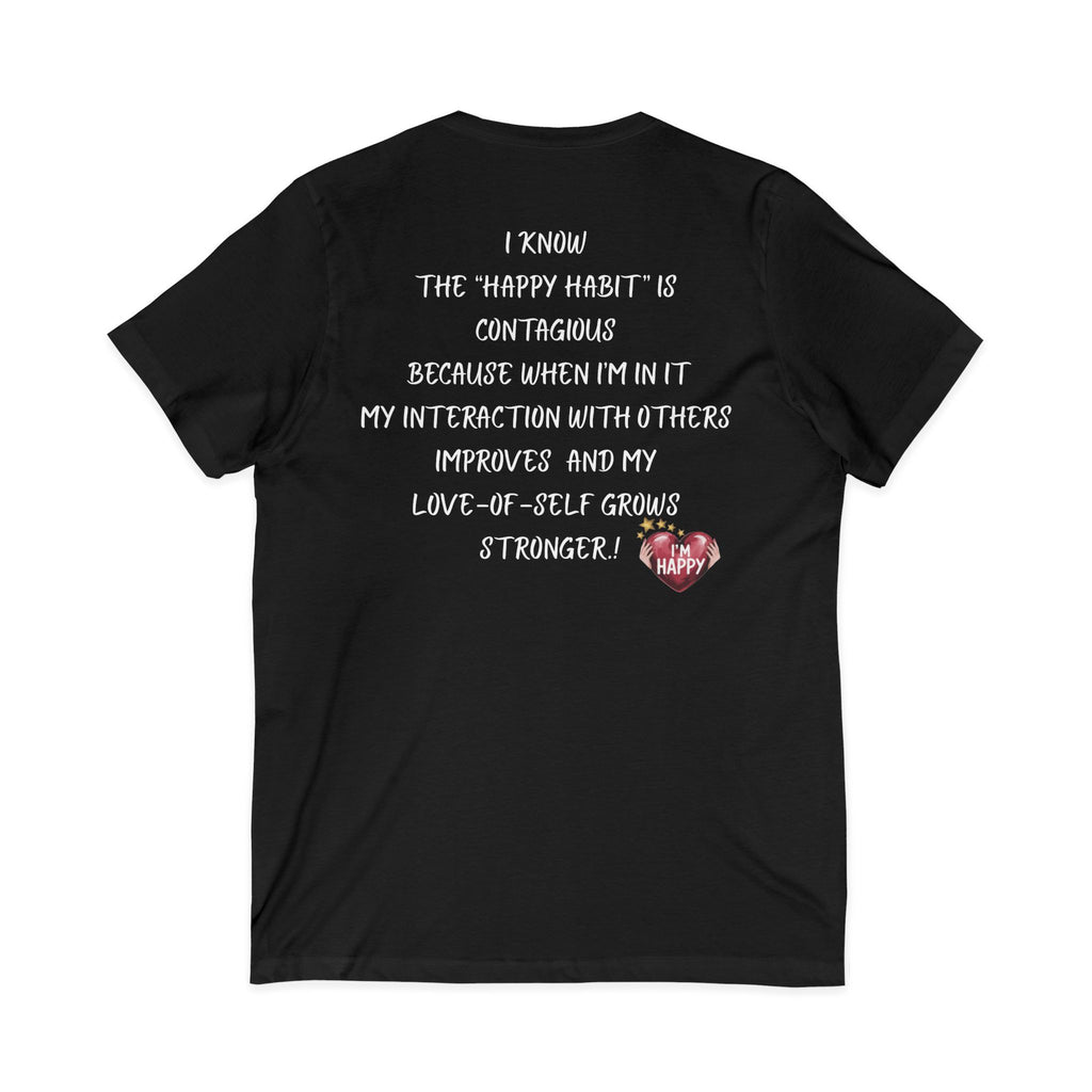 Women's Black V-Neck SlumberWear Tee Brings A  Positive Mindset Beyond The Bedroom To Mix-&-Match CC Blu's Happy Habit Collection.