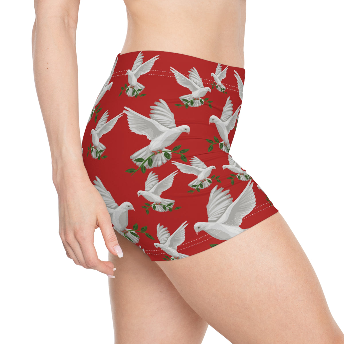 God's GPS Inspirational Women's Simply Red "Little Boy" Shorts. Match Them With CC Blu SlumberWear With-A-Message.