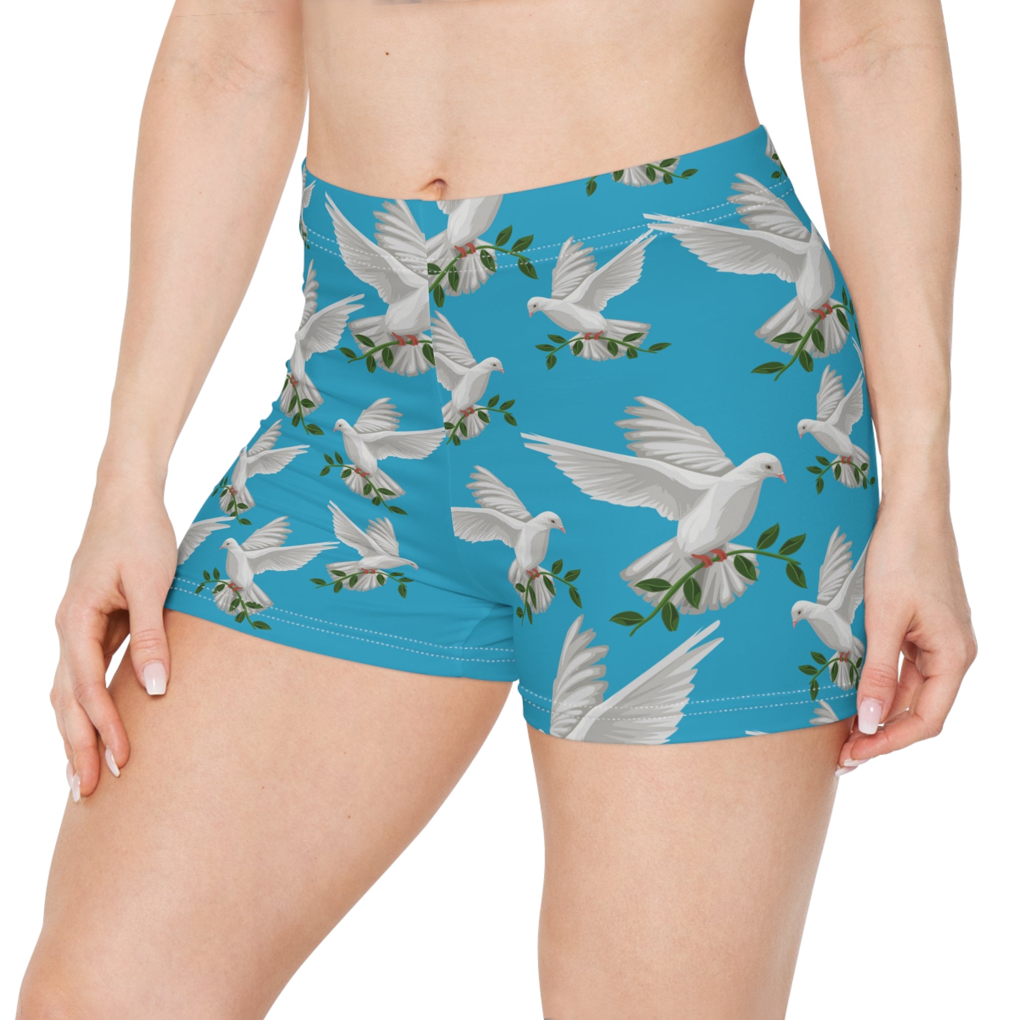 God's GPS Inspirational Women's Timeless Teal. "Little Boy" Shorts. Match Them With CC Blue SlumberWear With-A-Message.
