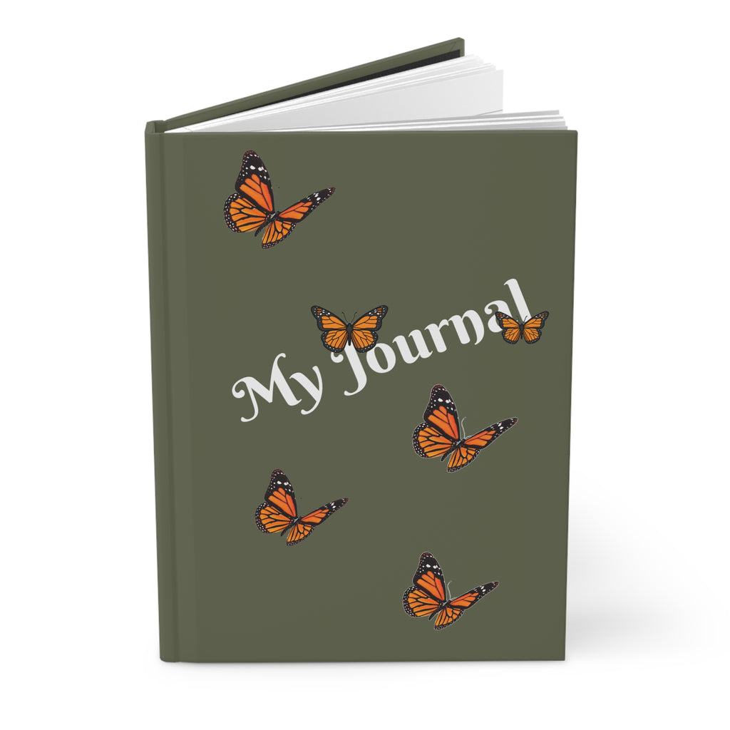 Monarch Miracles Military Green Hardcover Life-Tracking Journal Fits Perfect With The Matching Monarch Miracle Morning Mug