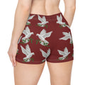 Women's GPS Cardinal Red Dove of Peace, Little-Boy Sleep-Shorts Match CC Blu's SlumberWear-T Dress & Socks Gift Set.