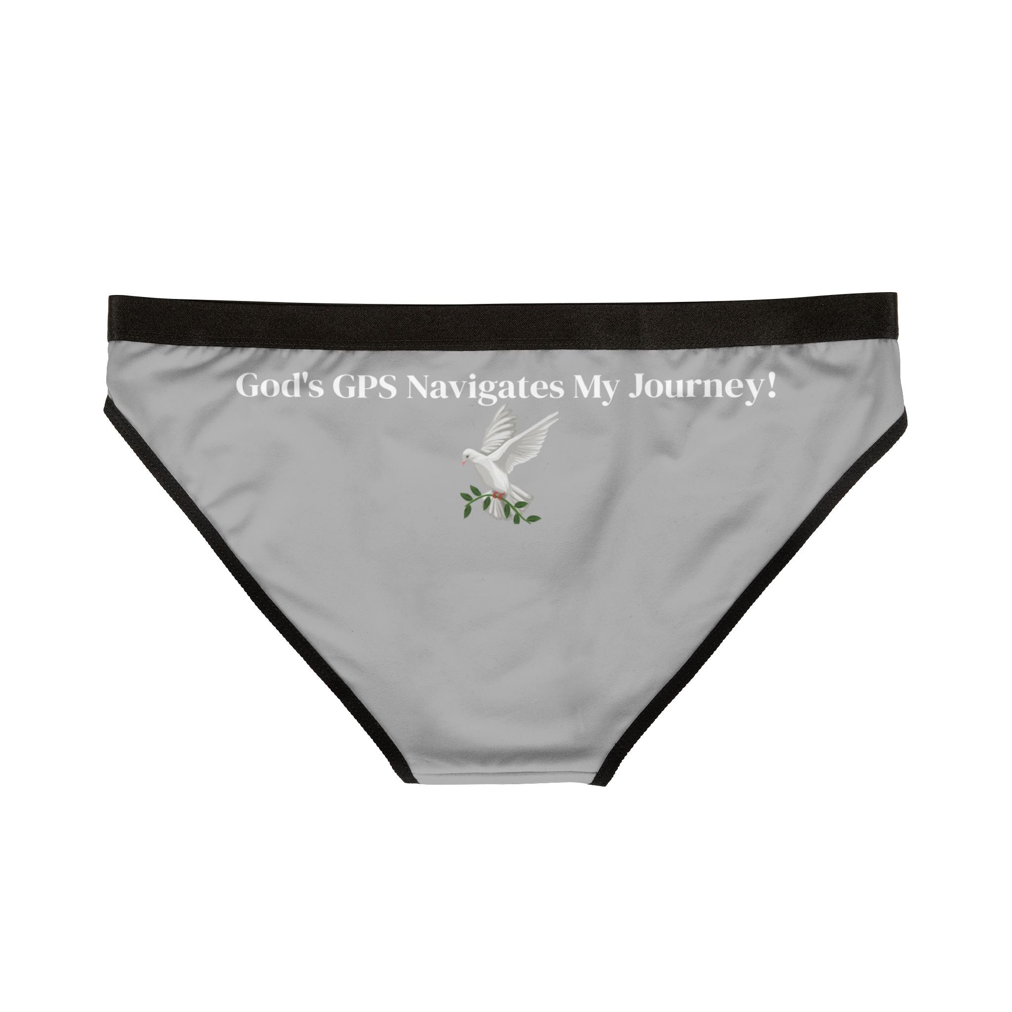 GPS Gifted Grey Ladies Inspirational Undies With-A-Message Will Match CC Blu's Grey SlumberWear T-Dress & Socks!