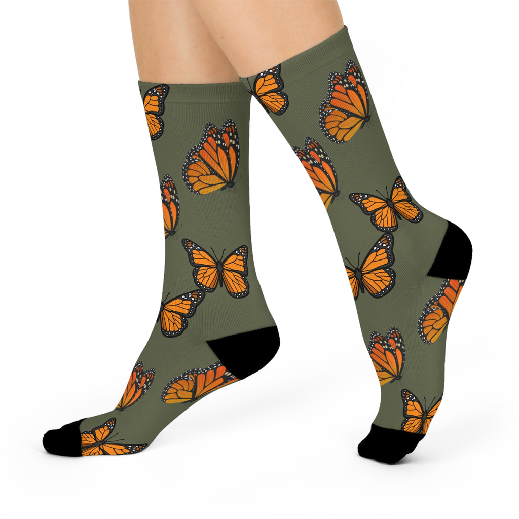 Women's Military Green Super Socks Are Designed To Mix And Match CC Blu's SlumberWear 3-Piece Gift Sets, or Buy Them Separate.