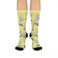 CC Blu Yahoo Yellow Peace Socks, Designed To Buy Separate & Mix-Match With Yahoo Yellow Happy Habit SleepTops & PJ Bottoms,