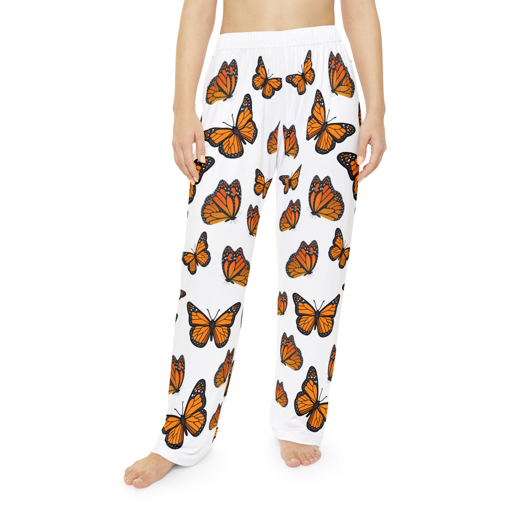 Women's Monarch Miracle Inspirational White Butterfly Pajama Pants. Made to Mix & Match  CC Blu's SlumberWear