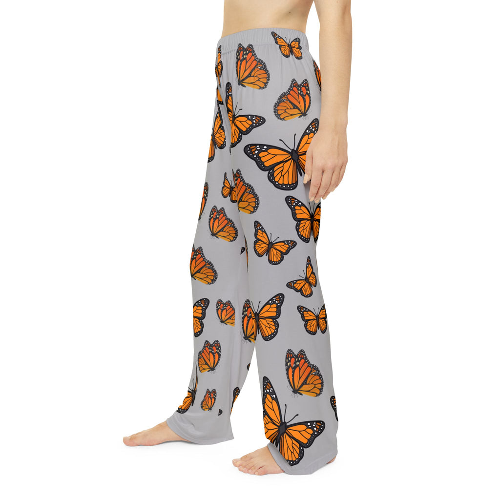 Monarch Inspirational Sport Grey Butterfly Pajama Pants. Mix & Match With CC Blu's Sweatshirt Sleep-Top & Socks!