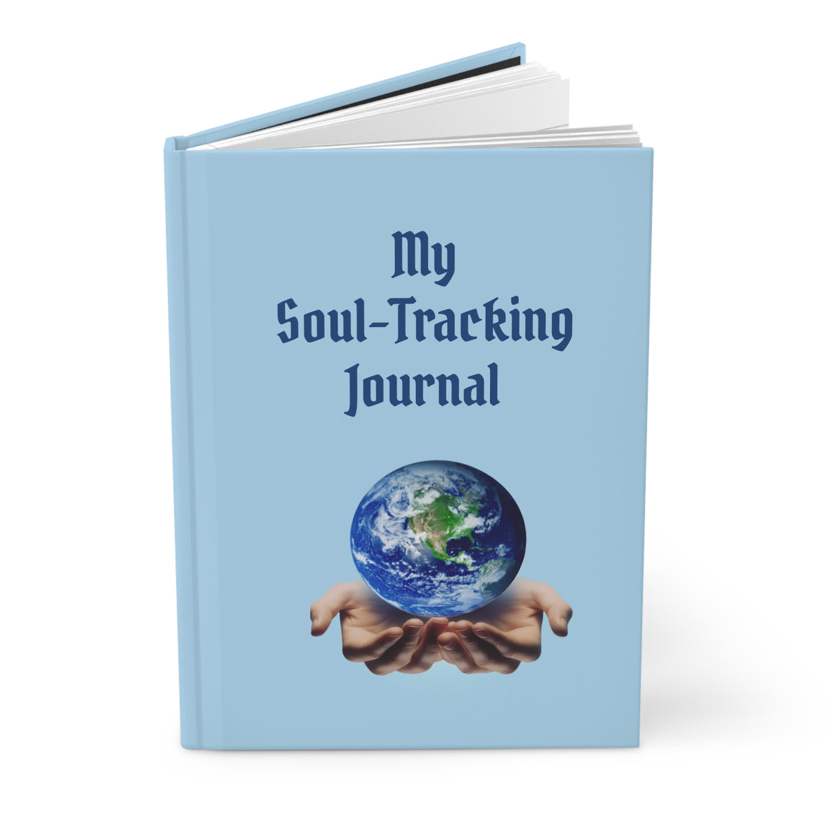 GPS Lite Blue Hardcover "Inner-voice" Personal Journal. Pair it with CC Blu's Matching 15oz Morning Mug & SlumberWear.
