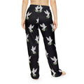 CC Blu's Black Dove of Peace Pajama Bottoms are Made to Match God's GPS Black Hooded Sleeper Shirt!