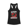 I Do Have Boundaries Black Racerback Sleeper-Tank for Women. Wear It On Your:" DON'T BUG ME DAY!" And Smile!