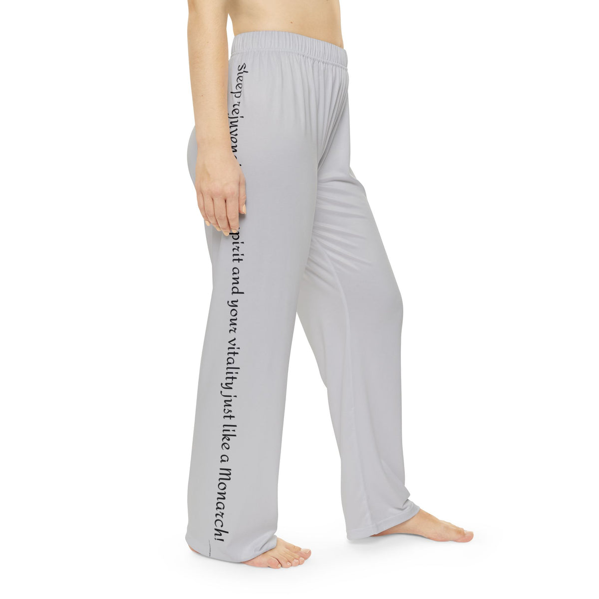 Women's Inspirational Sport Grey Monarch PJ Bottoms With-A-Message! Mix & Match With CC Blu's SlumberWear Gift Sets For Women.