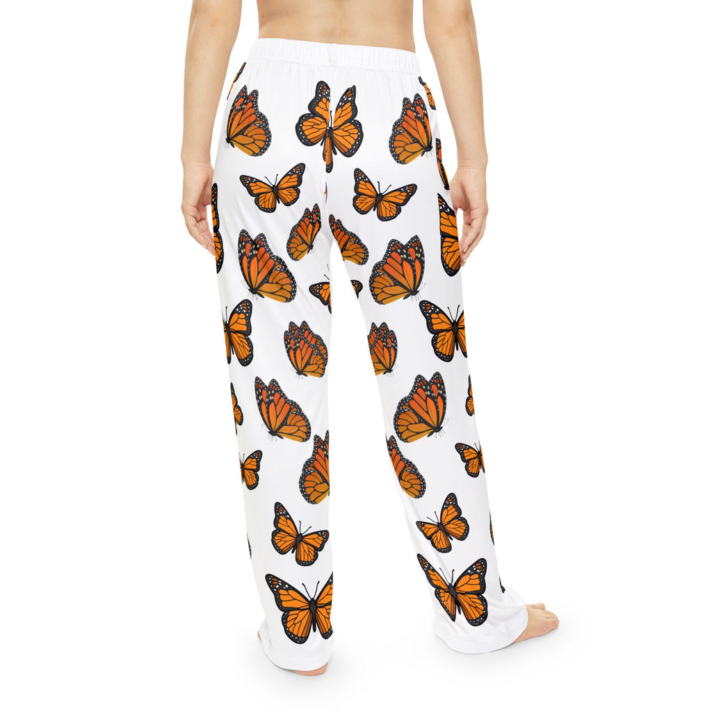Women's Monarch Miracle Inspirational White Butterfly Pajama Pants. Made to Mix & Match  CC Blu's SlumberWear