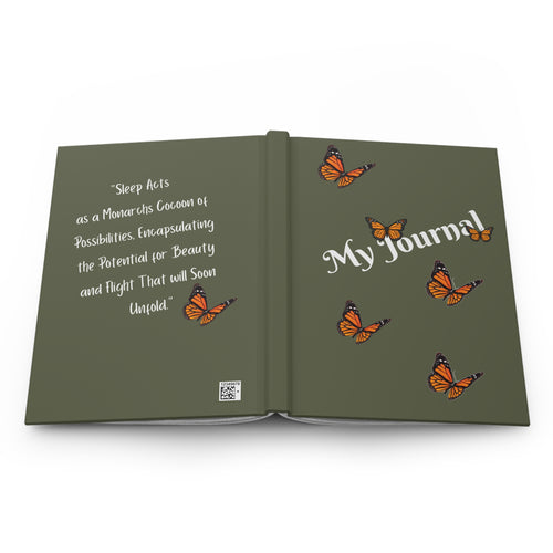 Monarch Miracles Military Green Hardcover Life-Tracking Journal Fits Perfect With The Matching Monarch Miracle Morning Mug