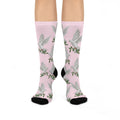CC Blu's Tickled Pink Peace Socks, Cushioned Heel-&-Toe, Designed To Buy Separate & Mix-Match With Tickled Pink SleepTops & PJ Bottoms,