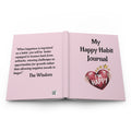 Happy Habit Pink, Life Tracking Hardcover Morning Journal. Match It With CC Blu's 15 oz Mug & Matching Gift Sets For Women!