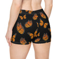 Women's Monarch Miracle  Black "Little-Boy Butterfly Shorts", Designed to Match CC Blu's Black Racerback Sleeper-Tank & Socks!