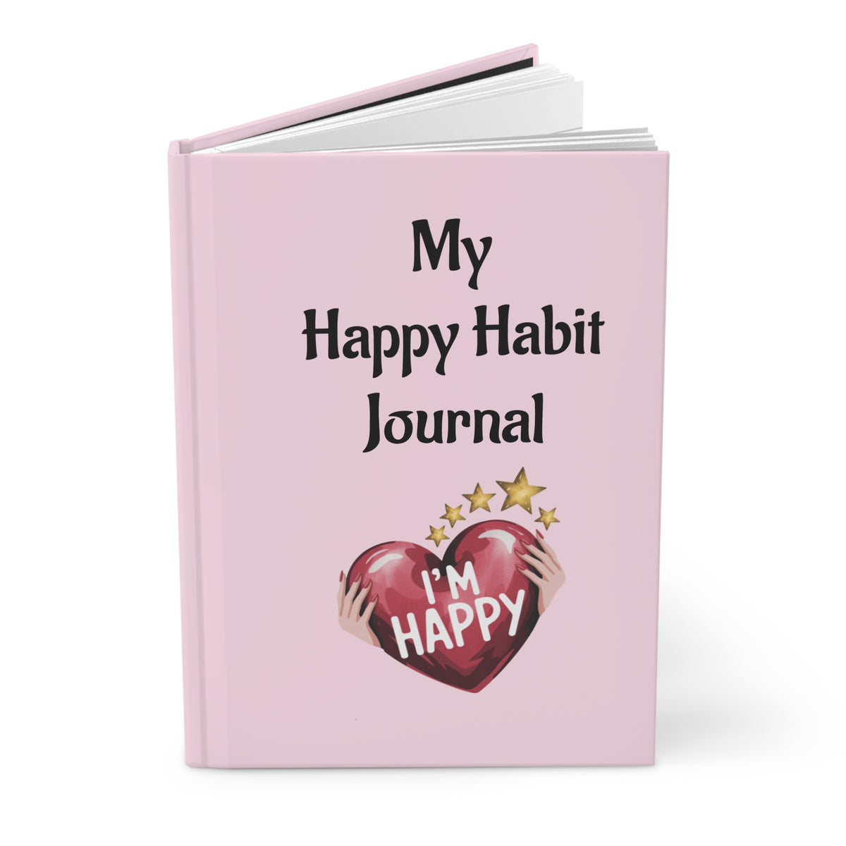 Happy Habit Pink, Life Tracking Hardcover Morning Journal. Match It With CC Blu's 15 oz Mug & Matching Gift Sets For Women!