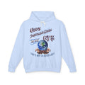 Women's 100% Cotten Designer Premium Quality Lite Blue SlumberWear Sleeper-Hoodie Is Made By Custom Colors Just 4 You!