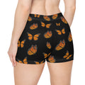 Women's Monarch Miracle  Black "Little-Boy" Butterfly Shorts,  Designed to Match CC Blu's Black Racerback Sleeper-Tank & Socks!