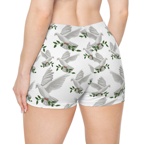 God's GPS Inspirational Women's White "Little Boy" Shorts. Match Them With CC Blue SlumberWear With-A-Message.